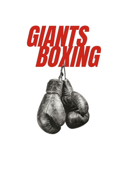 Giants Boxing - boxing gloves with bold red typography